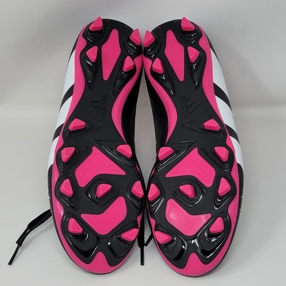Adidas Unisex Accuracy.4 FxG GW4604 Soccer Cleats Black/Pink Men 11 Wmns 13 New - Picture 9 of 11